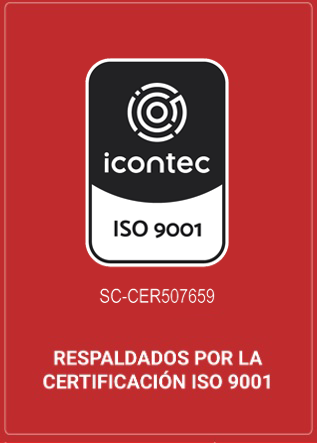 Respaldados por la certificación ISO 9001